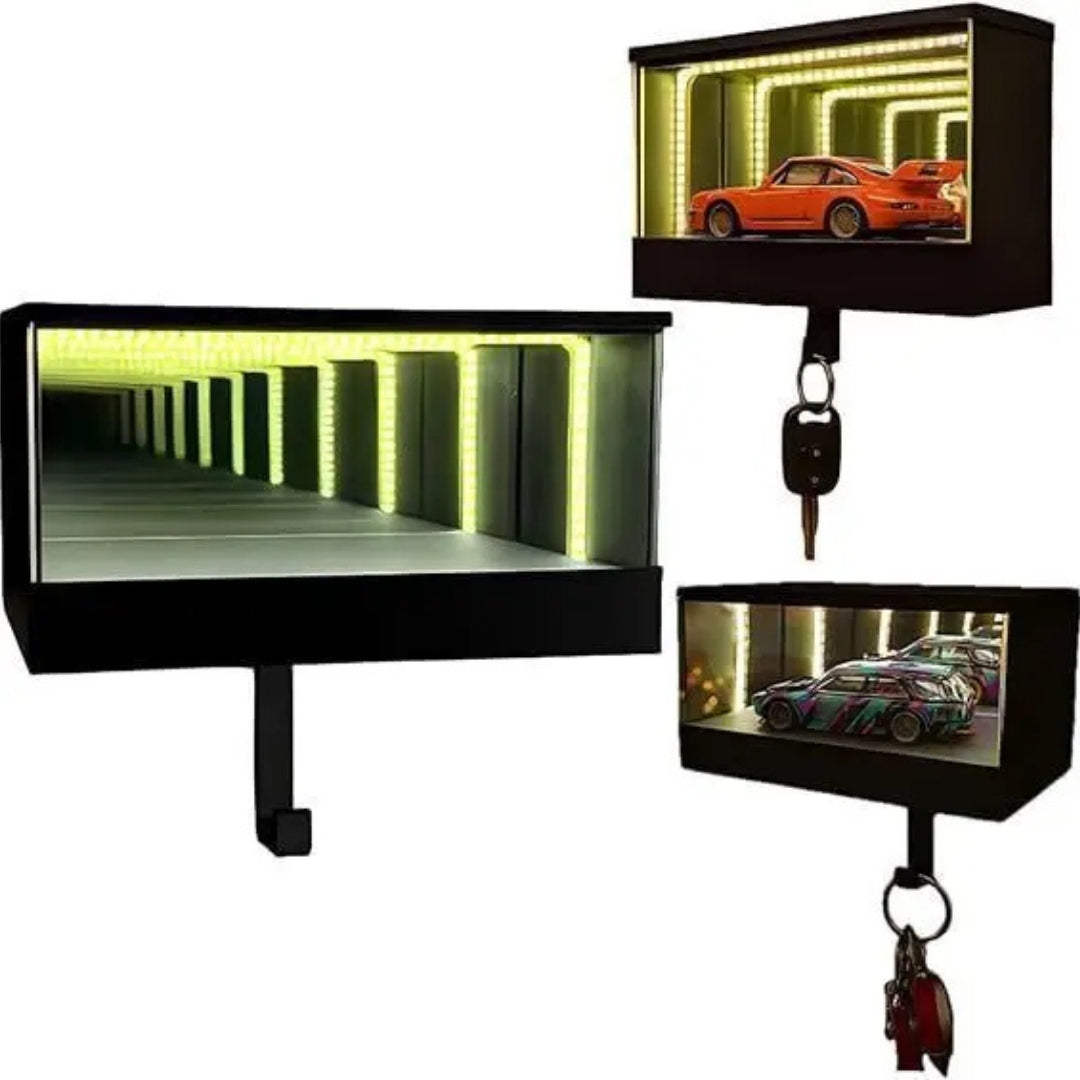 Portachiavi da muro Garage LED + Modellino omaggio!